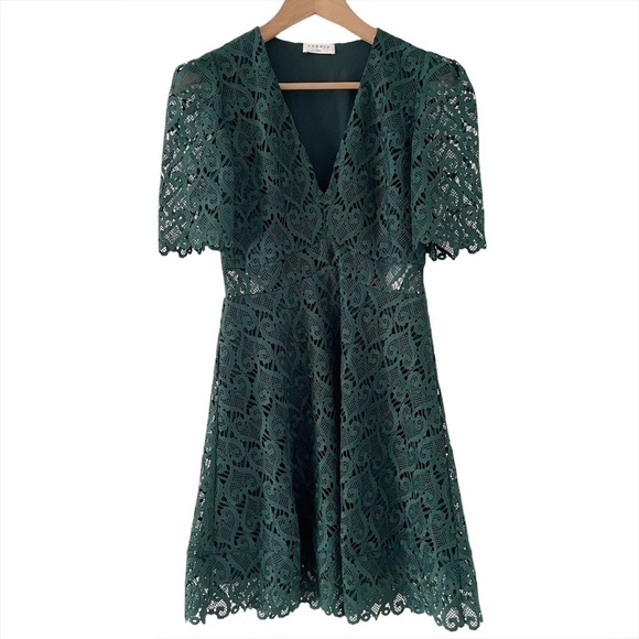 NWT Sandro Hearty Lace Fit & Flare Cocktail Dress - Picture 8 of 16